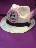 gay groom hat 