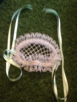lacey fish net  mask 