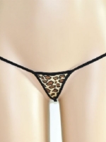 Leopard V-String Thong